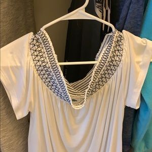 whit off the shoulder top